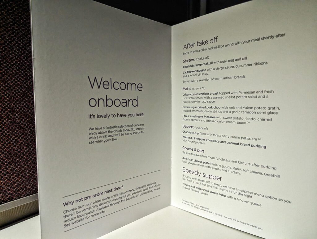 Virgin Atlantic Business Class